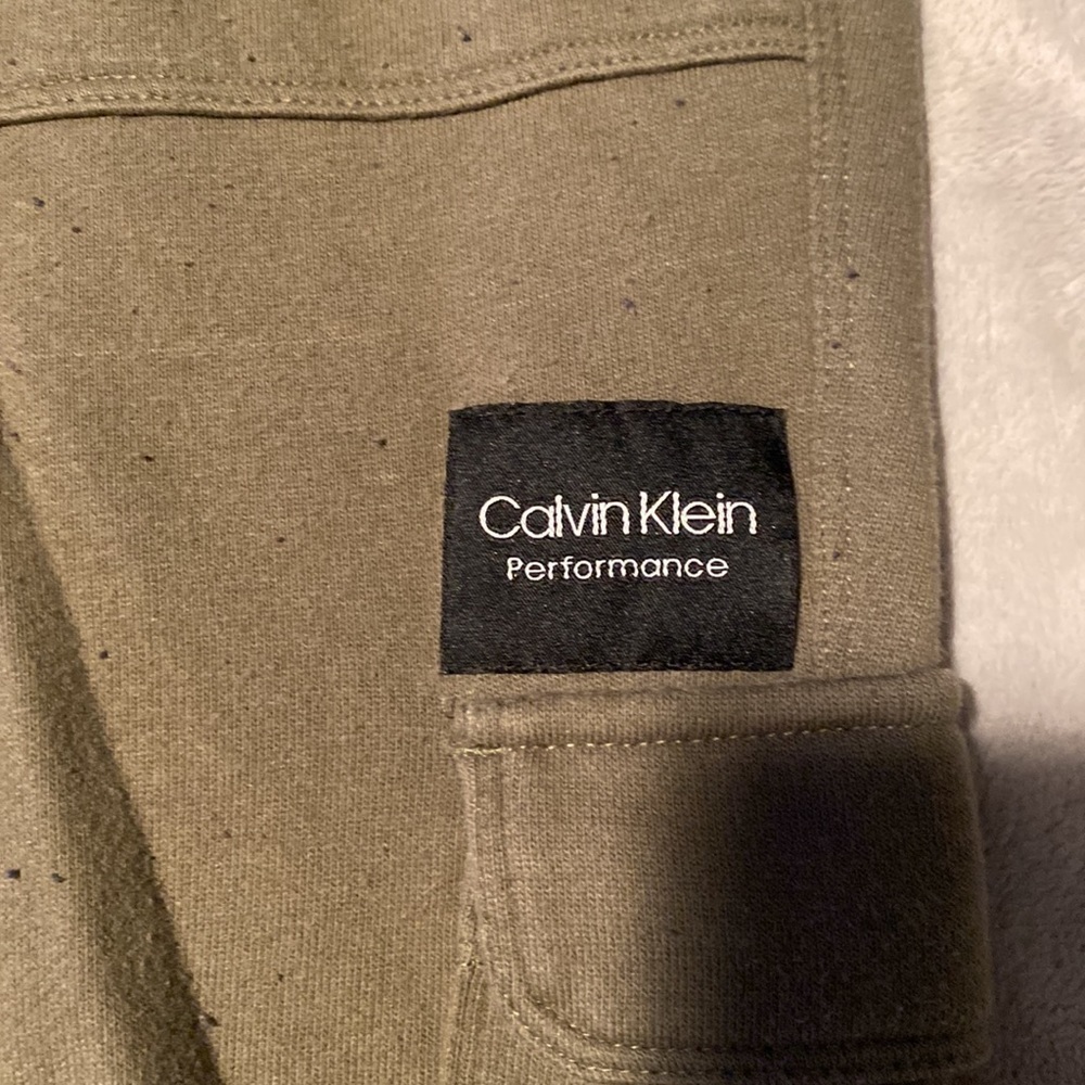 Calvin Klein Army Green Joggers - Picture 2 of 6
